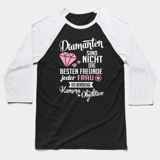 Diamanten kamera objektive (white) Baseball T-Shirt